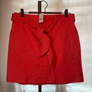 LOFT Women's salmon/Coral Mini Skirt